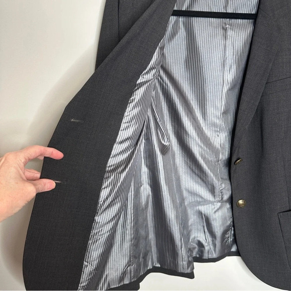 Sundays Best Artizia 2 button Gray Wool Blend‎ Scholar Blazer Size 8 Preppy - Picture 12 of 16